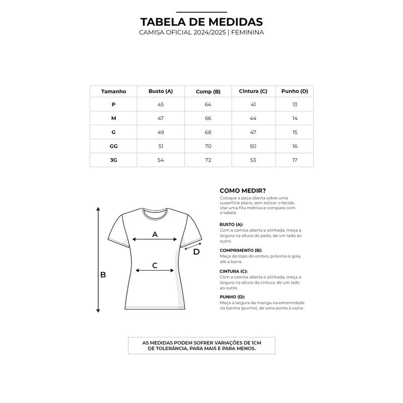 Camisa Fortaleza Dia dos Pais 2025 Feminina