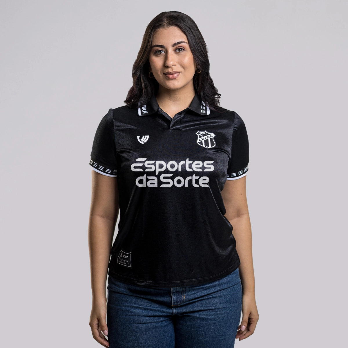 Camisa Polo Ceará III 2025 Feminina Preta