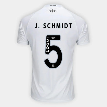 Camisa Santos 25/26 Home J. Schmidt Nº5 Torcedor