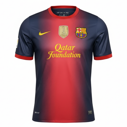 Camisa Barcelona 12/13 Home Retrô Patch Campeão 2011