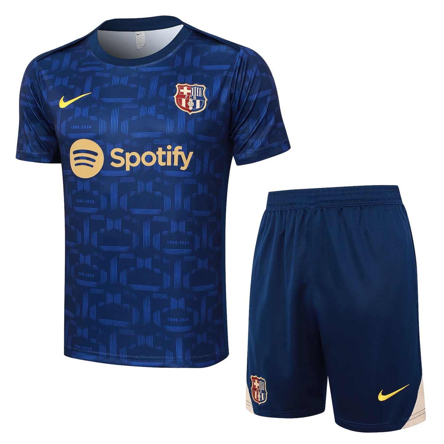 Conjunto Barcelona Treino 24/25 Azul Escuro