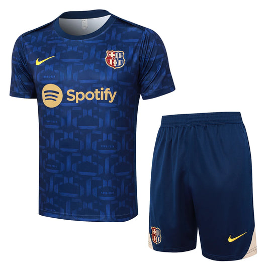 Conjunto Barcelona Treino 24/25 Azul Escuro
