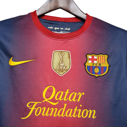 Camisa Barcelona 12/13 Home Retrô Patch Campeão 2011