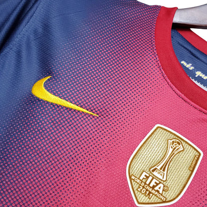 Camisa Barcelona 12/13 Home Retrô Patch Campeão 2011