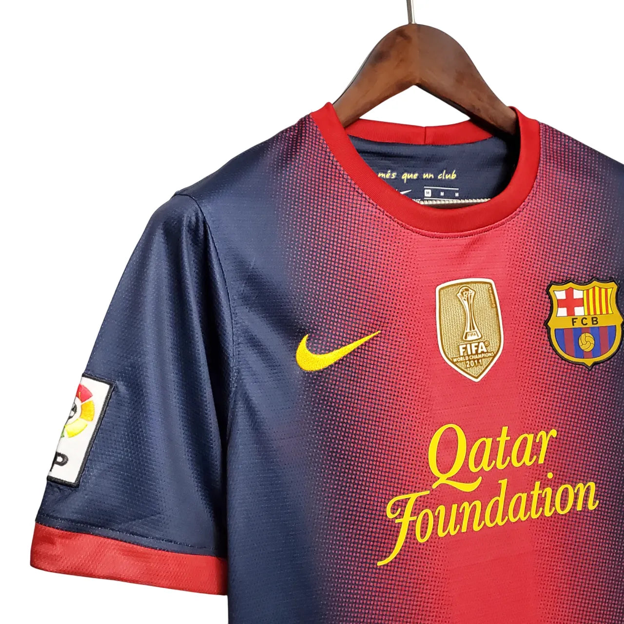 Camisa Barcelona 12/13 Home Retrô Patch Campeão 2011