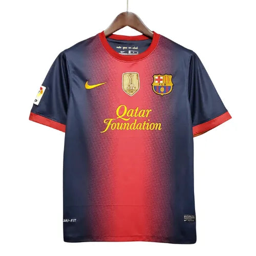 Camisa Barcelona 12/13 Home Retrô Patch Campeão 2011