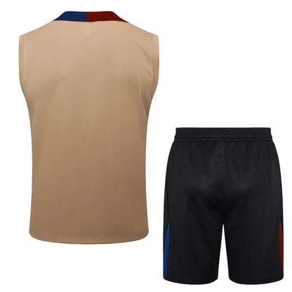 Conjunto Barcelona Treino Regata 24/25 Bege