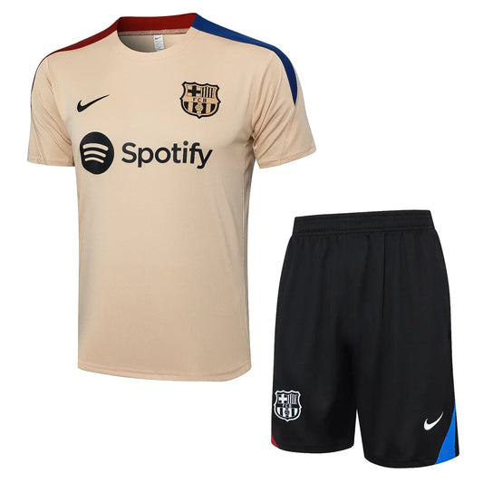 Conjunto Barcelona Treino 24/25 Bege