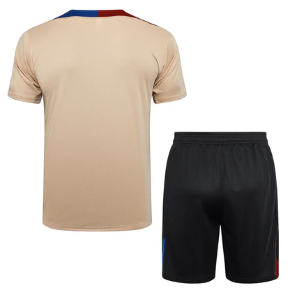 Conjunto Barcelona Treino 24/25 Bege
