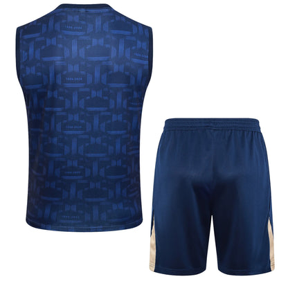 Conjunto Barcelona Treino Regata 24/25 Azul Escuro