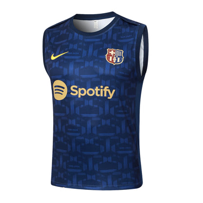 Conjunto Barcelona Treino Regata 24/25 Azul Escuro