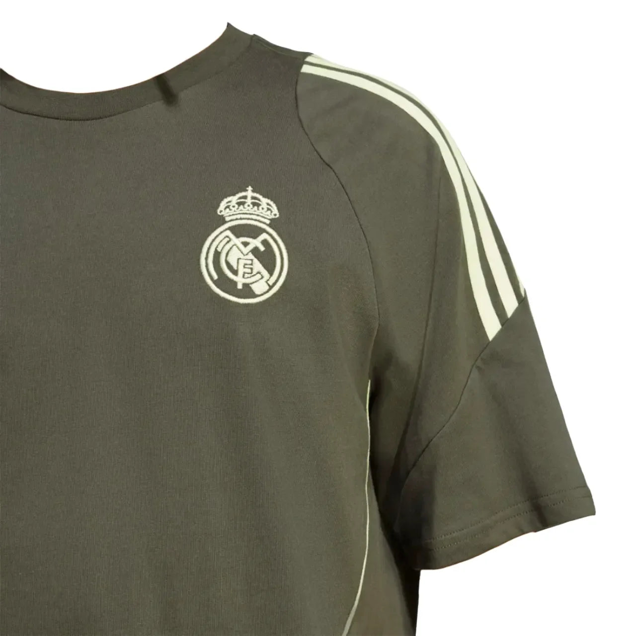 Camisa Real Madrid Treino 25/26 Caqui Escuro