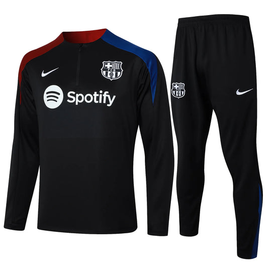 Conjunto Agasalho Barcelona 24/25 Preto