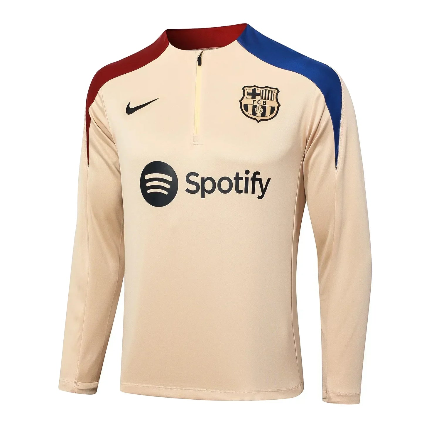 Conjunto Agasalho Barcelona 24/25 Bege