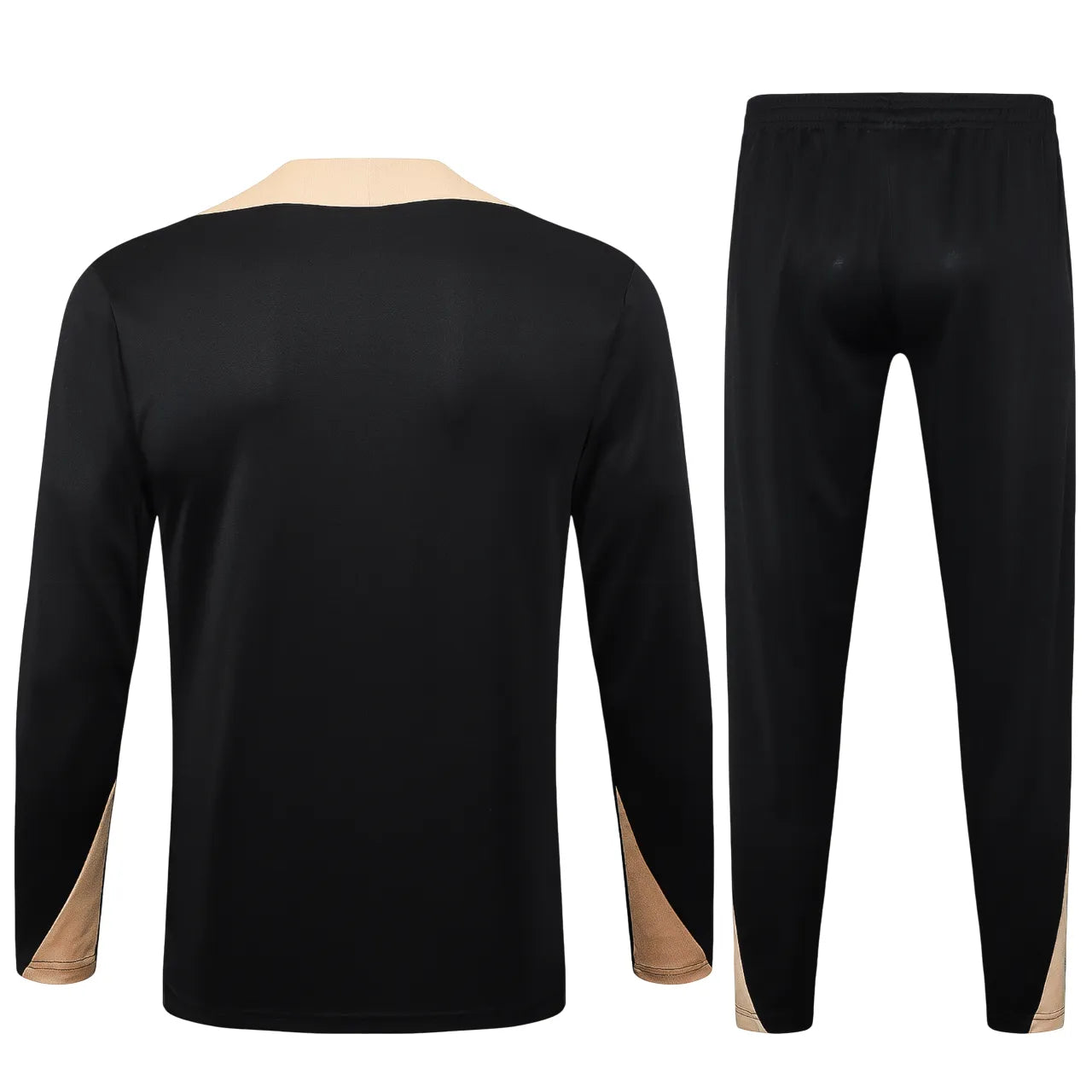 Conjunto Agasalho Barcelona 24/25 Preto e Bege