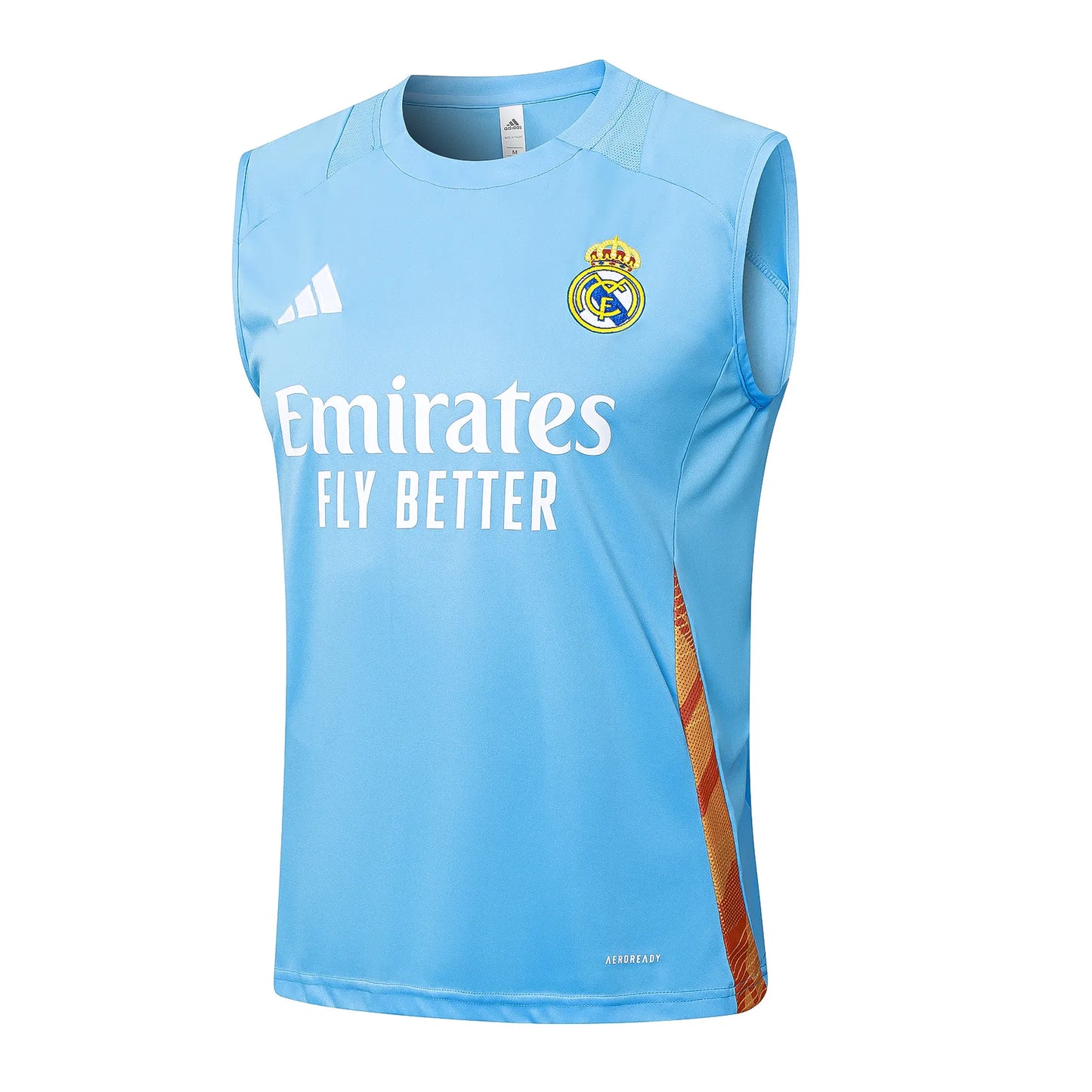Conjunto Real Madrid Treino Regata 24/25 Azul Claro