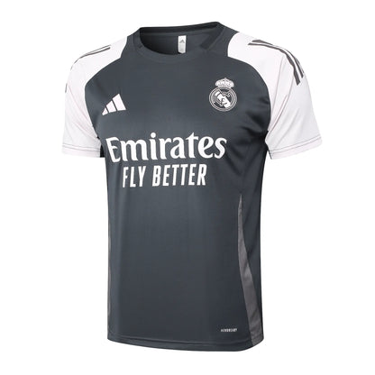 Conjunto Real Madrid Treino 24/25 Cinza Liso
