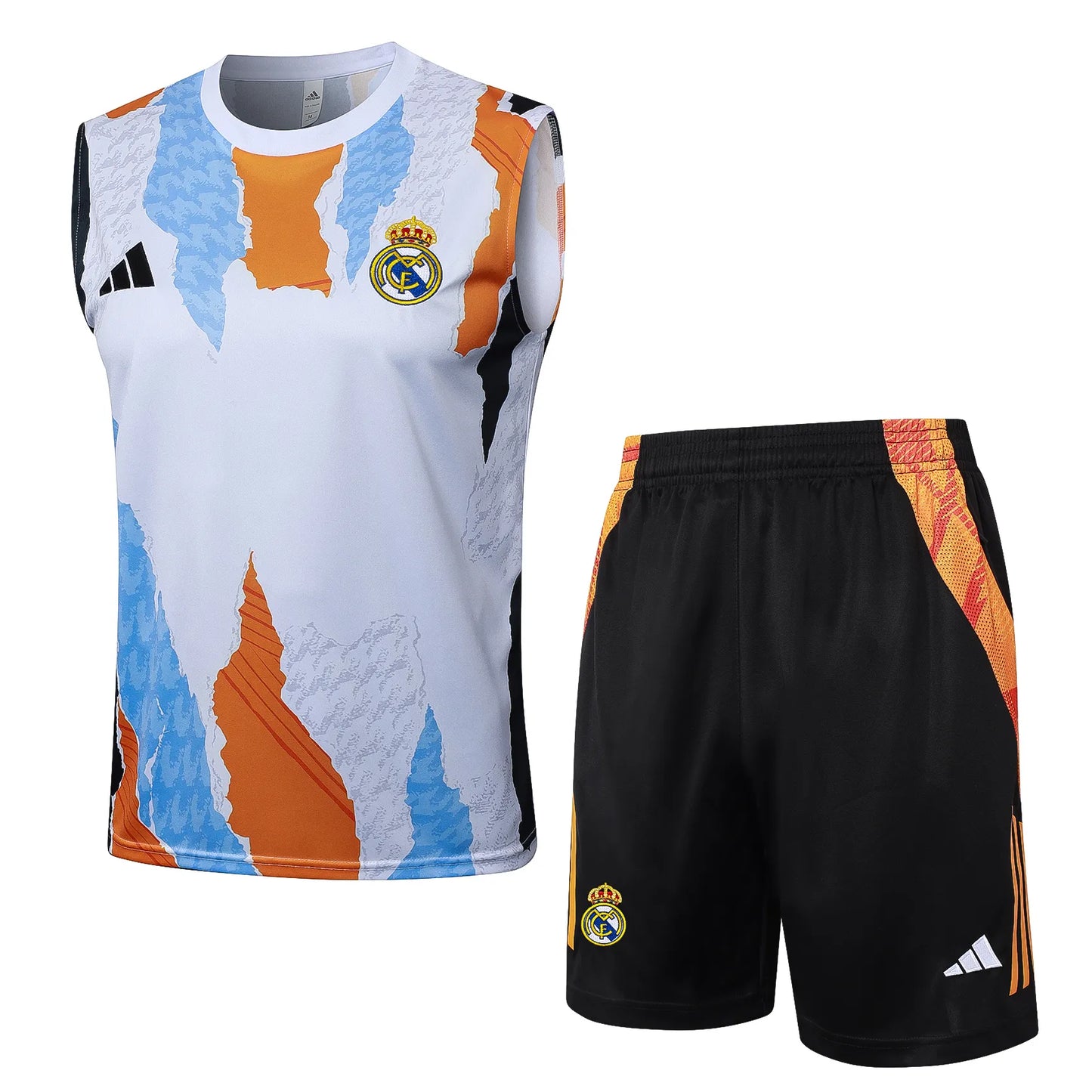 Conjunto Real Madrid Treino Regata 24/25 Branco