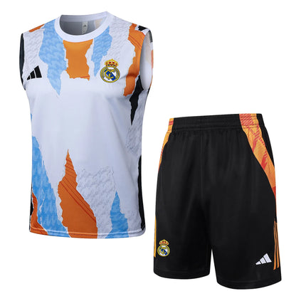 Conjunto Real Madrid Treino Regata 24/25 Branco