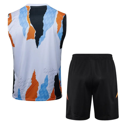 Conjunto Real Madrid Treino Regata 24/25 Branco