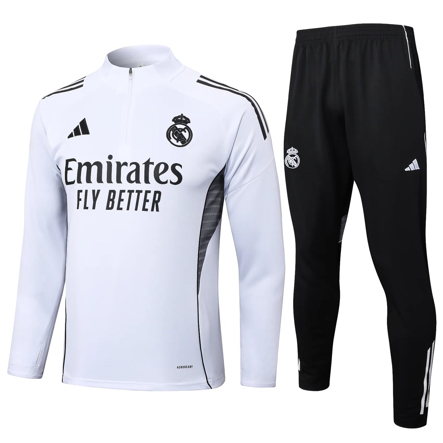 Conjunto Agasalho Real Madrid 25/26 Branco