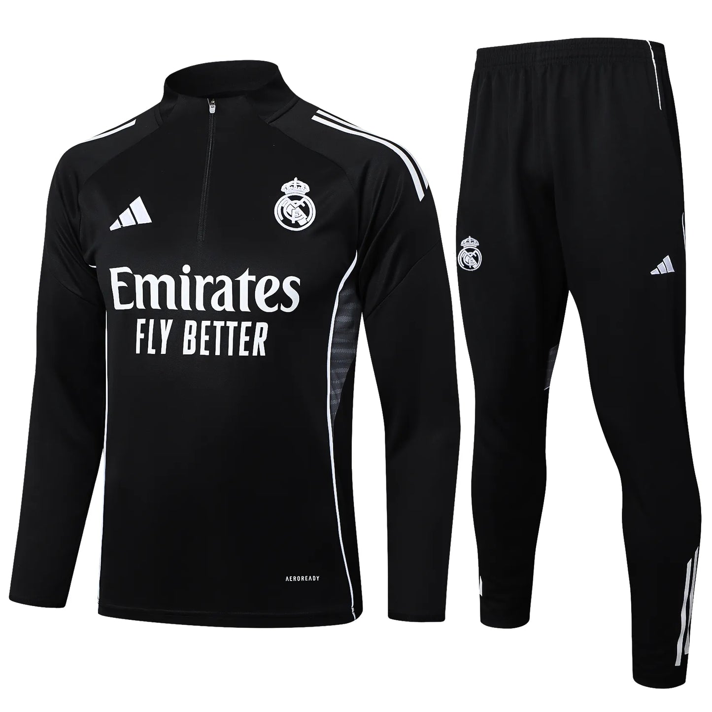 Conjunto Agasalho Real Madrid 25/26 Preto