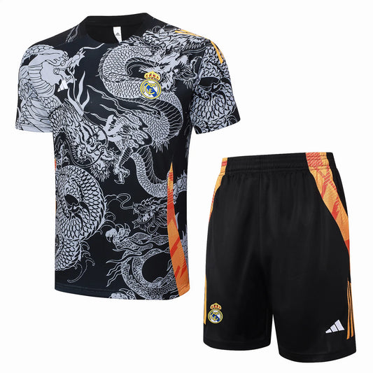 Conjunto Real Madrid Treino 24/25 Cinza Dragão