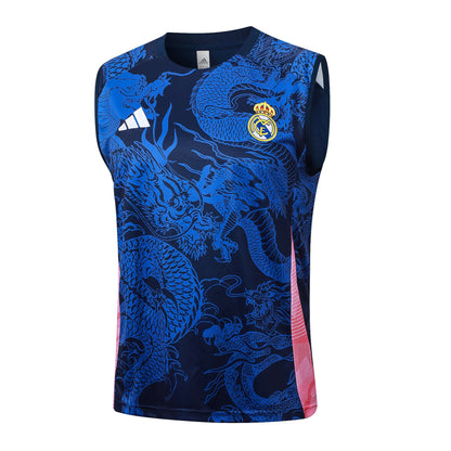 Conjunto Real Madrid Treino Regata 24/25 Azul Dragão