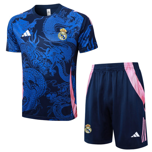 Conjunto Real Madrid Treino 24/25 Azul Dragão