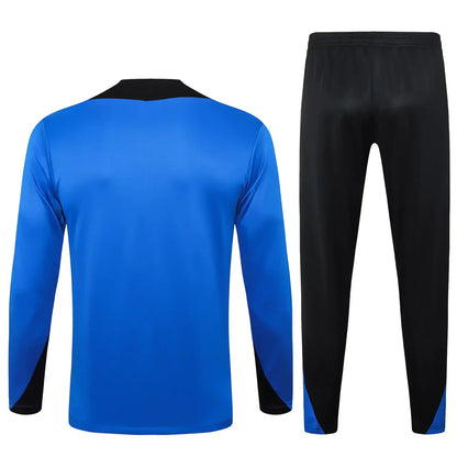 Conjunto Agasalho Barcelona 24/25 Azul Marinho