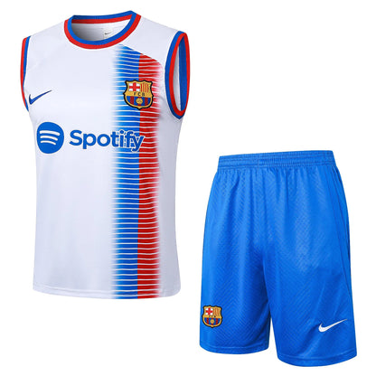 Conjunto Barcelona Treino 24/25 Branco