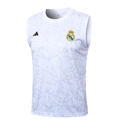 Conjunto Real Madrid Treino Regata 24/25 Branco Cru
