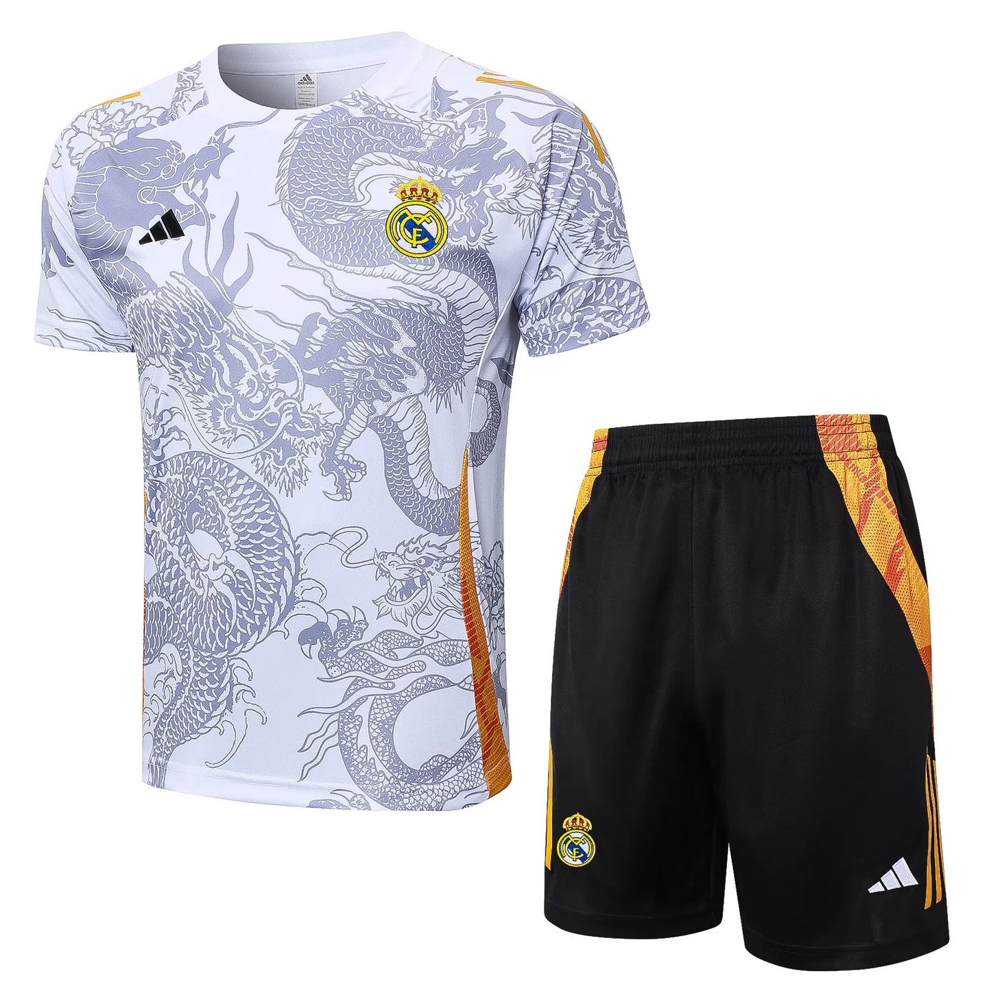 Conjunto Real Madrid Treino 24/25 Branco Dragão