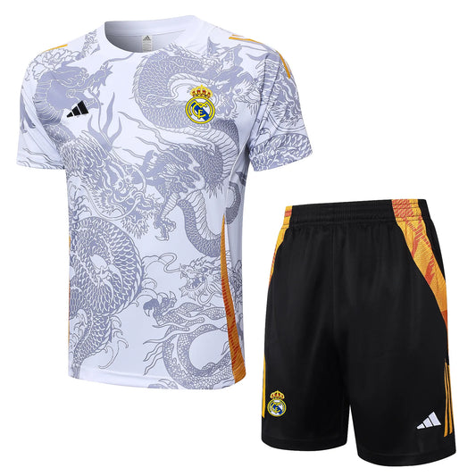 Conjunto Real Madrid Treino 24/25 Branco Dragão