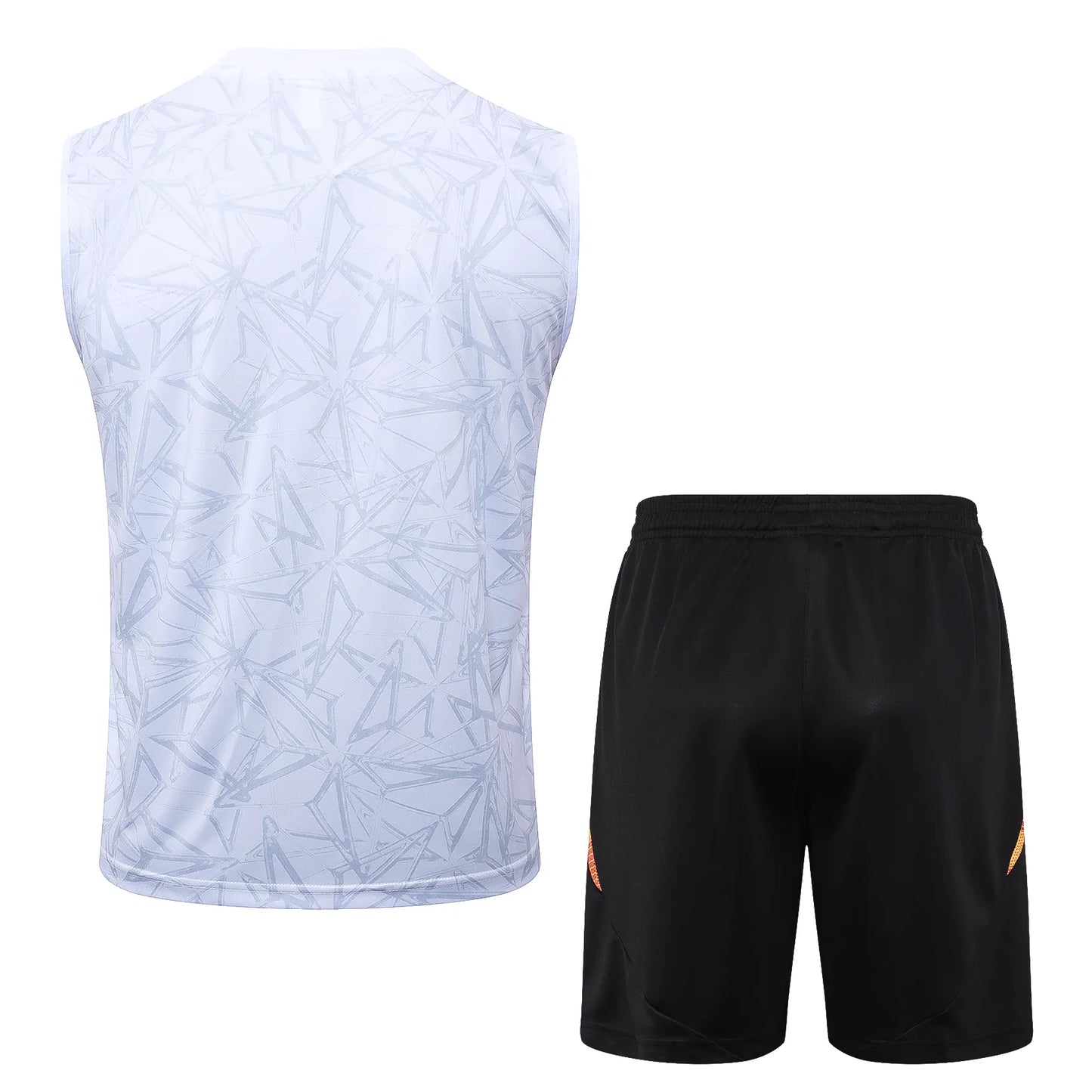 Conjunto Real Madrid Treino Regata 24/25 Branco Cru