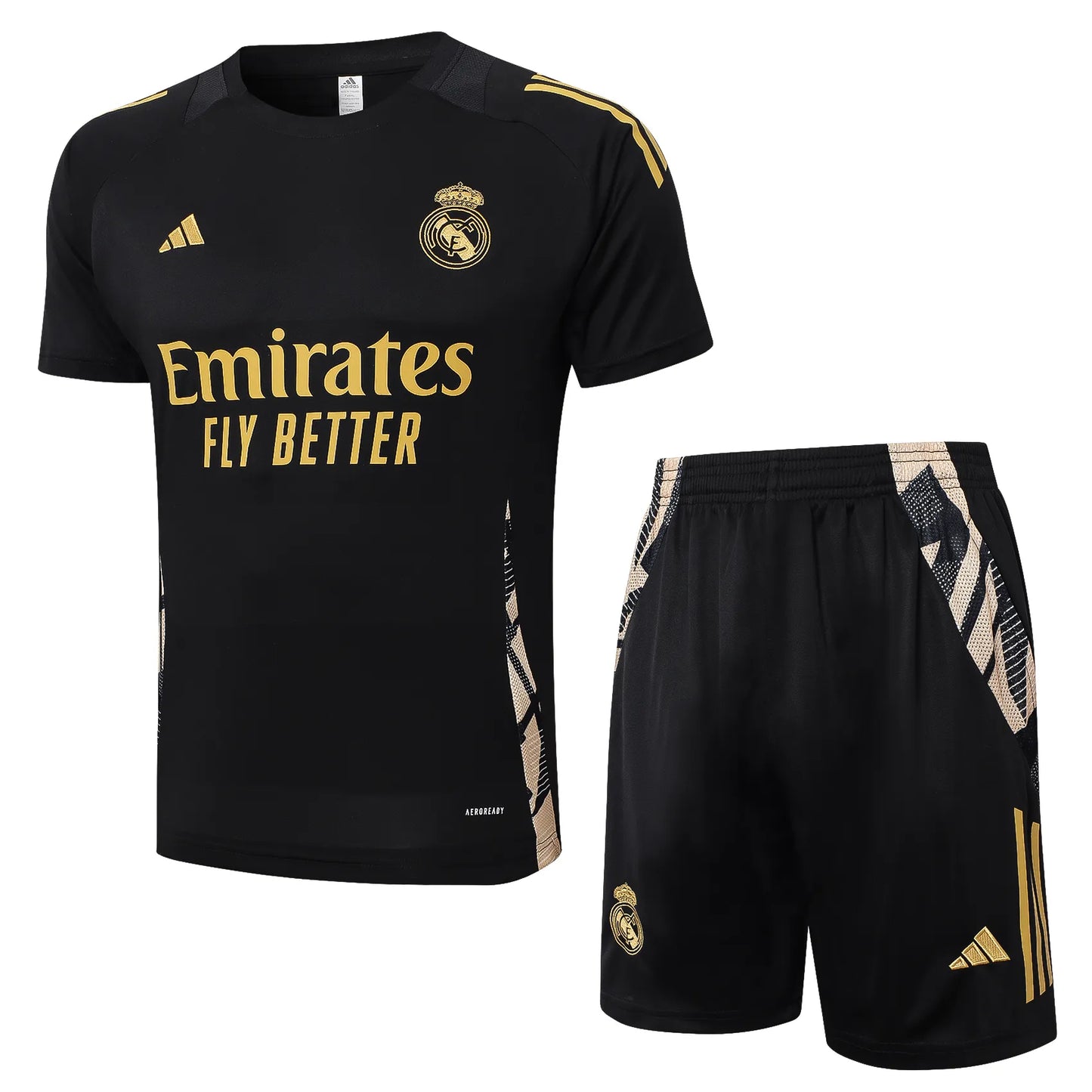 Conjunto Real Madrid Treino 24/25 Preto Escamas