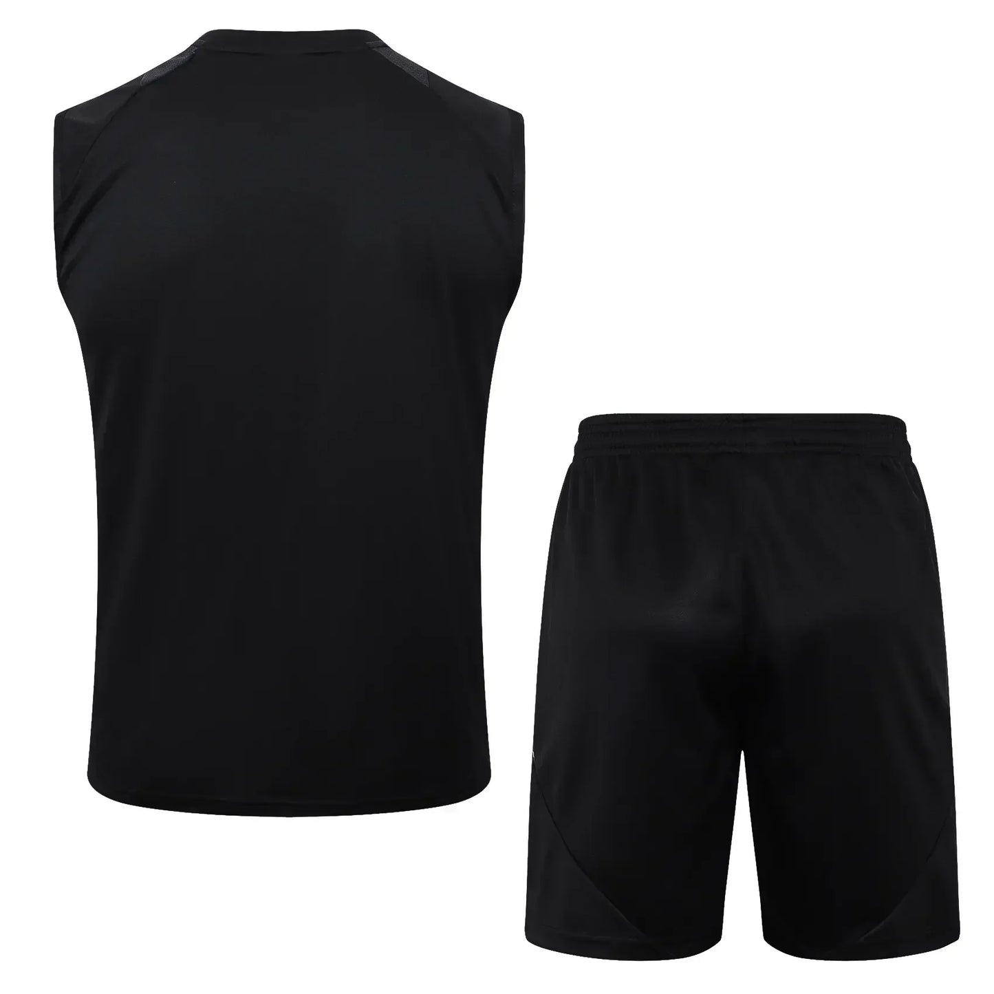 Conjunto Real Madrid Treino Regata 24/25 Preto Escamas
