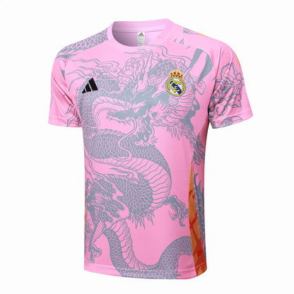 Conjunto Real Madrid Treino 24/25 Rosa Dragão