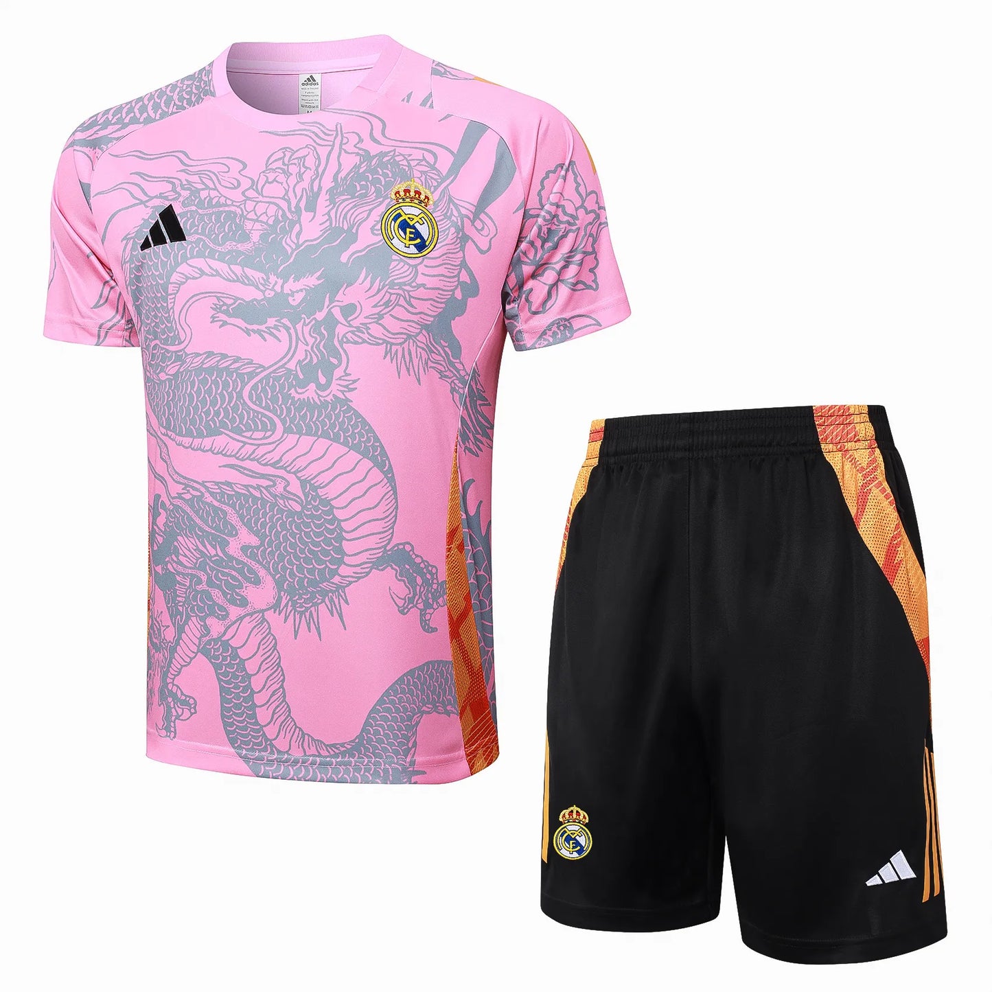 Conjunto Real Madrid Treino 24/25 Rosa Dragão