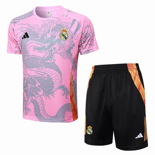 Conjunto Real Madrid Treino 24/25 Rosa Dragão