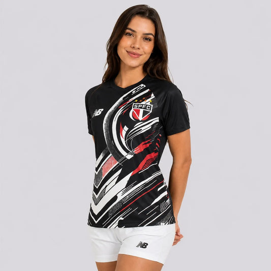 Camisa São Paulo 2025 Pré-Jogo Feminina