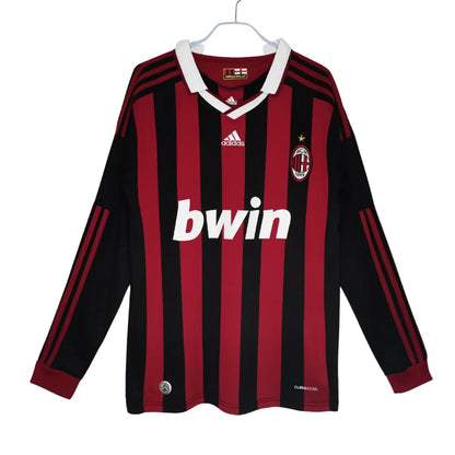 Camisa Milan 09/10 Home Retrô Manga Longa