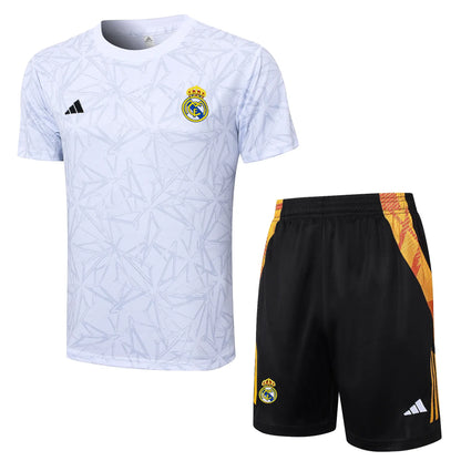 Conjunto Real Madrid Treino 24/25 Branco Cru