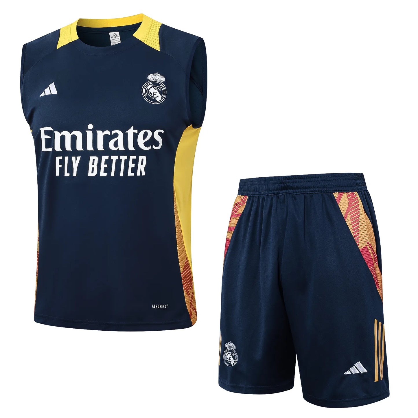 Conjunto Real Madrid Treino Regata 24/25 Azul Marinho
