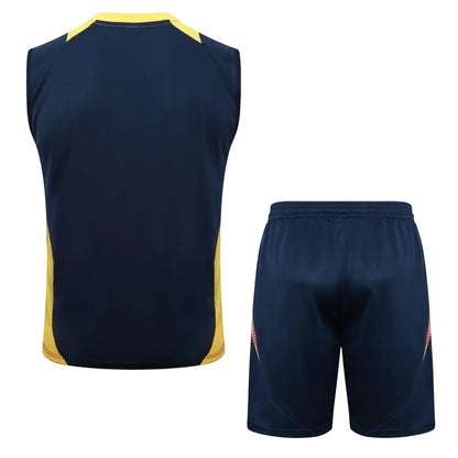 Conjunto Real Madrid Treino Regata 24/25 Azul Marinho