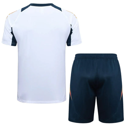 Conjunto Real Madrid Treino 24/25 Branco Liso